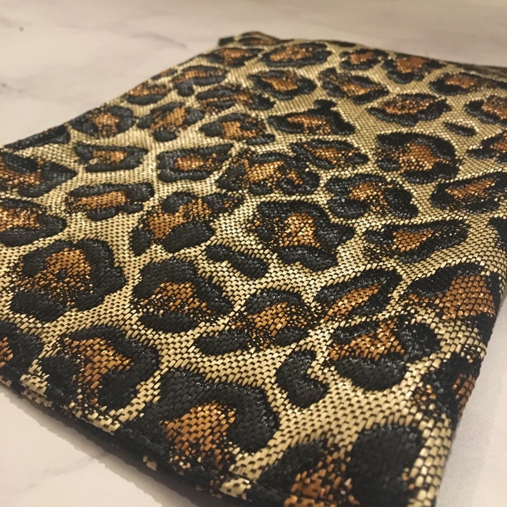 Jacquard Cheetah Cosmetic Pouch